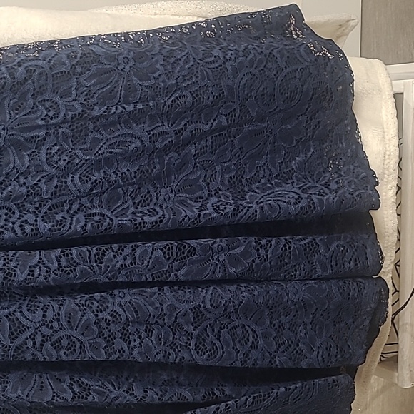 #68 Torrid Navy Lace Womens Cocktail Dress worn once size 12 - Picture 6 of 8